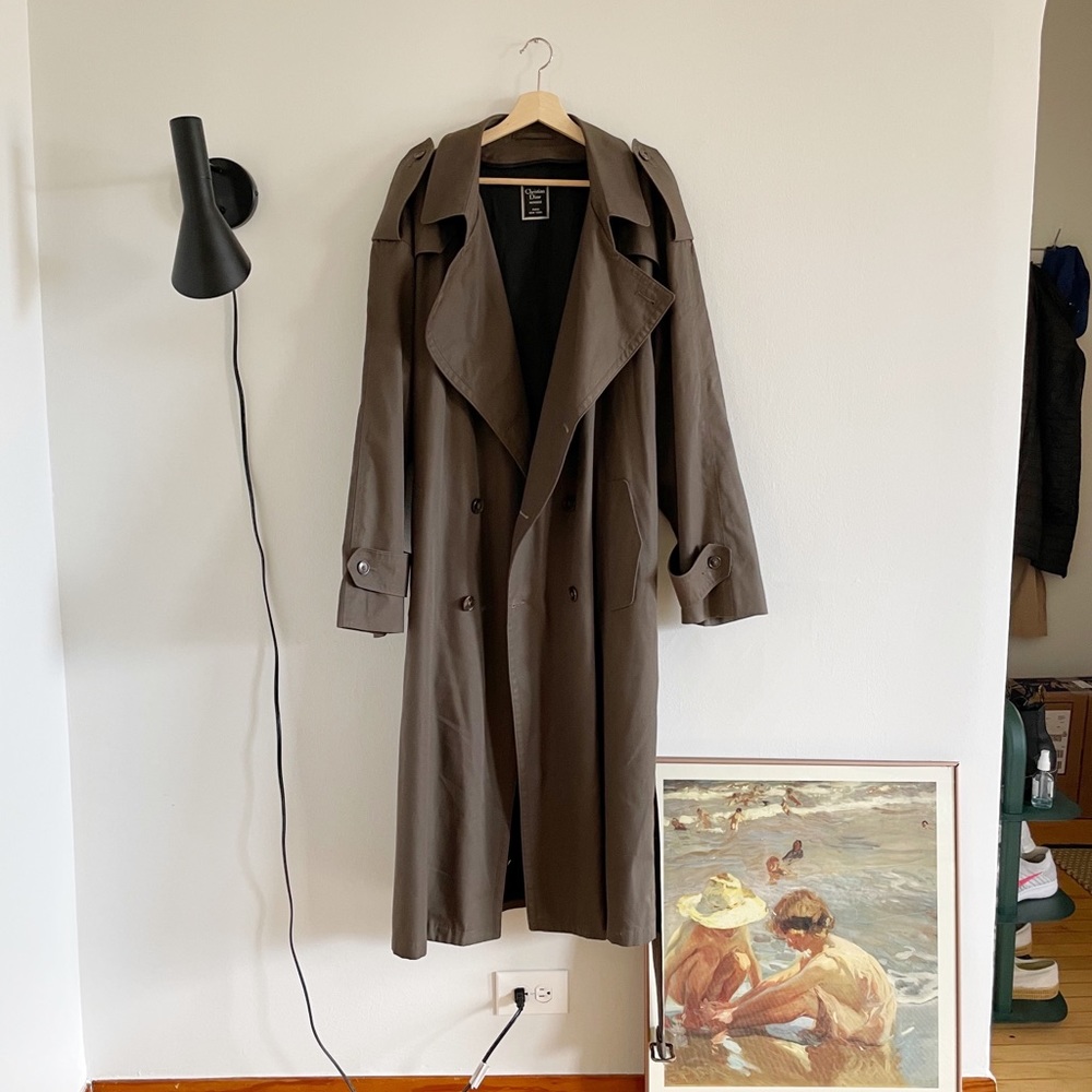 Vintage Christian Dior Trench Coat XL
